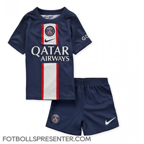 Paris Saint-Germain Hemmatröja Barn 2022-23 Kortärmad (+ korta byxor)